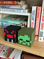 Minecraft Stationary Holders OR Decorative Plant Pot - Zombie, Spider | Retro Cozy Gaming | Kids videogame gift | Cute Office Table Decor