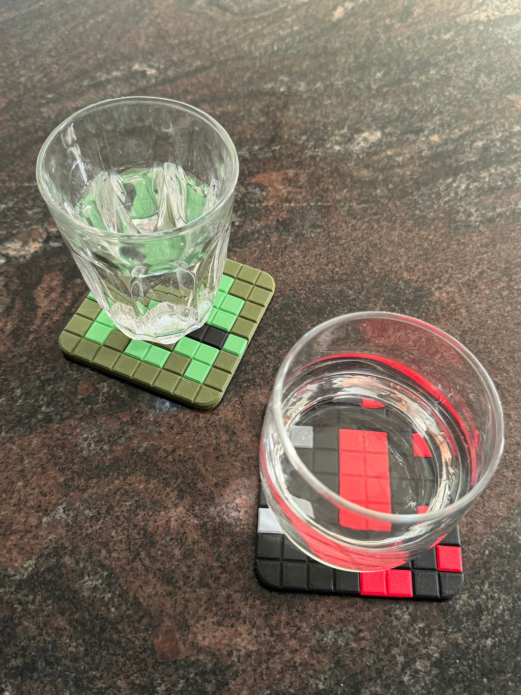 Minecraft Coasters | Retro Cozy Gaming | Kids videogame gift | Cute Dinner Decor