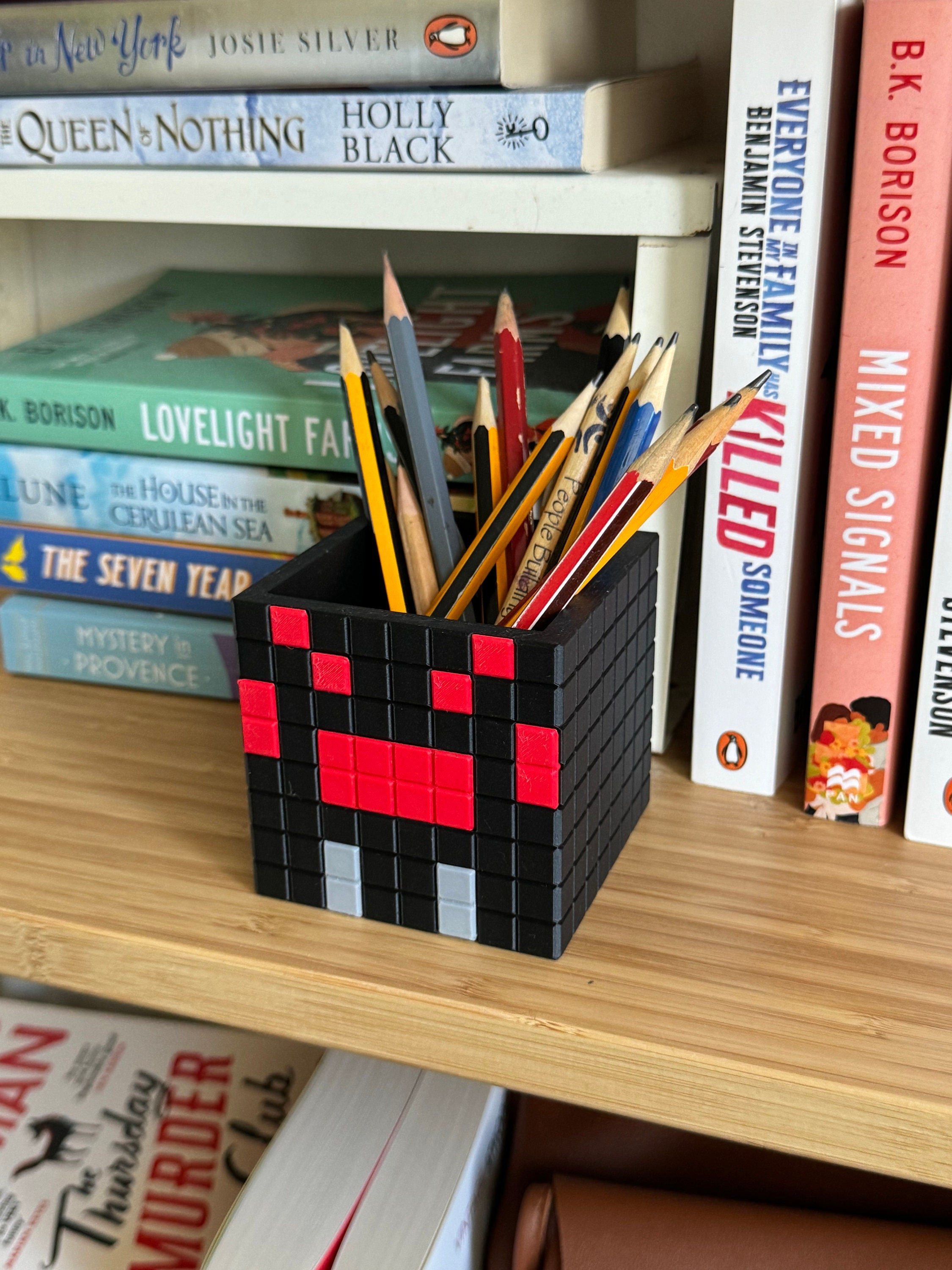 Minecraft Stationary Holders OR Decorative Plant Pot - Zombie, Spider | Retro Cozy Gaming | Kids videogame gift | Cute Office Table Decor