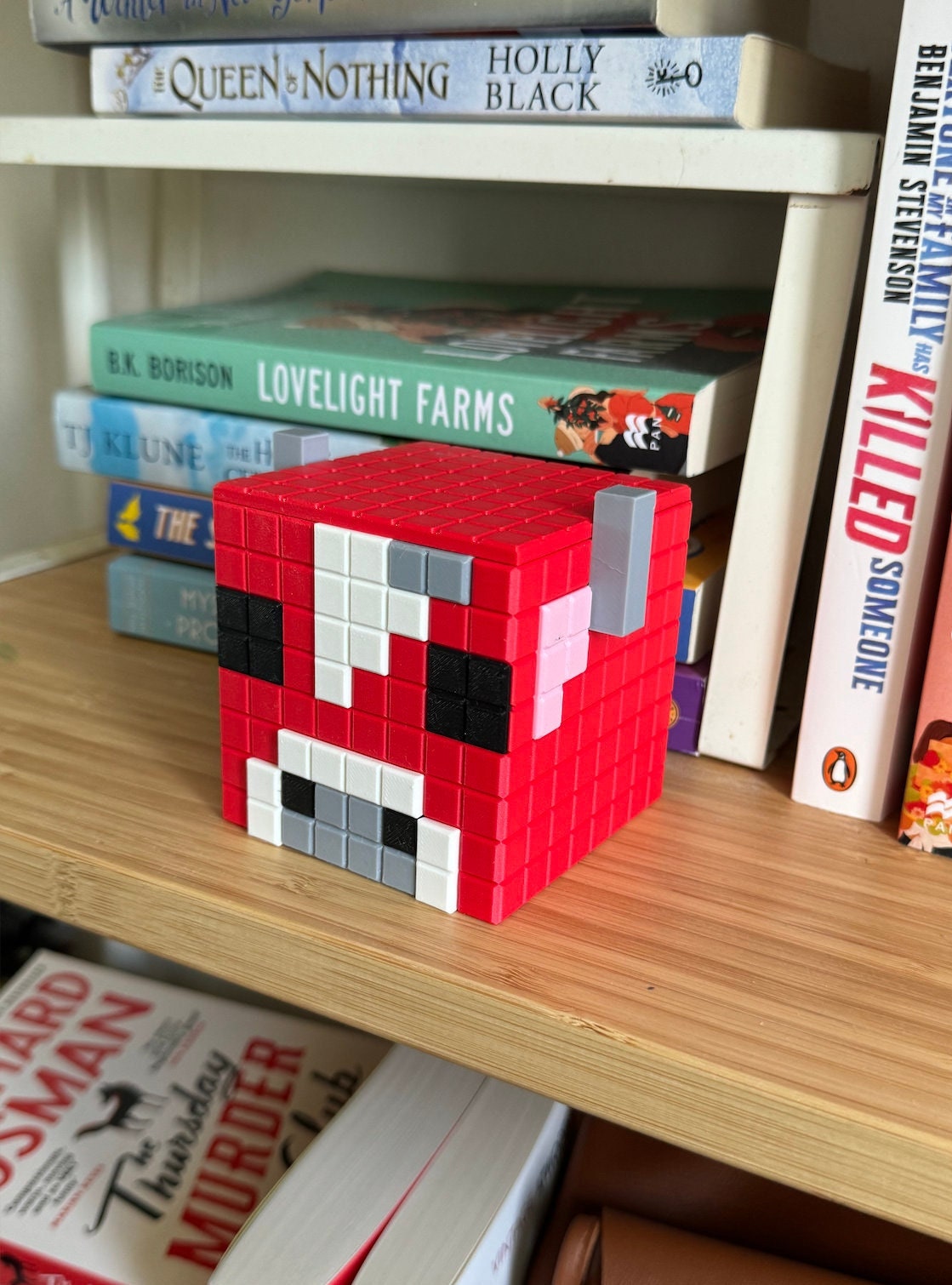 Minecraft Stationary Holders OR Decorative Plant Pot - Chicken, Bee, Mooshroom Cow | Cozy Gaming | Kids Videogame Gift | Office Table Decor