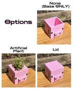 Minecraft Stationary Holders OR Decorative Plant Pot - Cow, Pig, Sheep | Retro Cozy Gaming | Kids videogame gift | Cute Office Table Decor