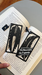 Six of Crows Bookmark with Charm - Gishaverse Fantasy Decor