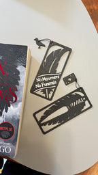 Six of Crows Bookmark with Charm - Gishaverse Fantasy Decor