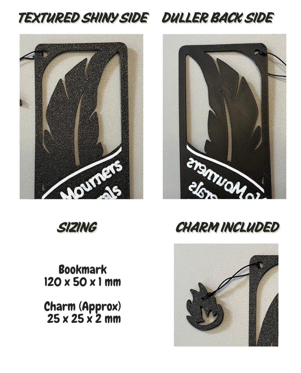 Six of Crows Bookmark with Charm - Gishaverse Fantasy Decor