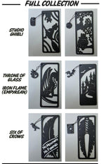 Fourth Wing / Throne of Glass Bookmark with Charm - Empyrean Fantasy Decor