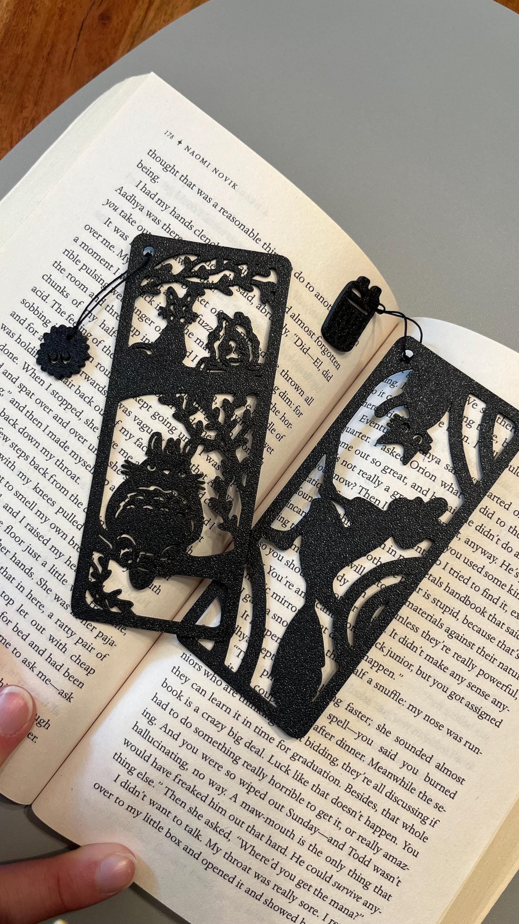 Studio Ghibli Bookmark with Charm - Totoro Kiki Spirited Away