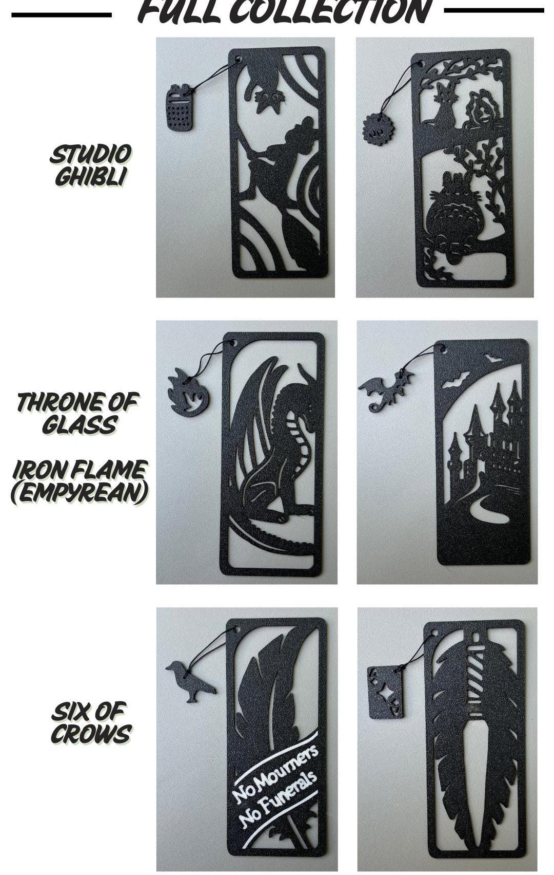 Studio Ghibli Bookmark with Charm - Totoro Kiki Spirited Away