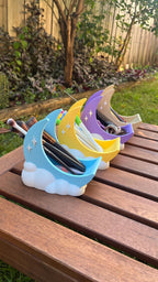 Luna Moon Desk Organizer: Makeup Brush Holder