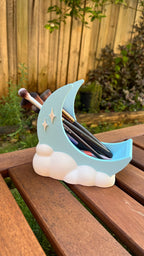 Luna Moon Desk Organizer: Makeup Brush Holder