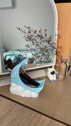 Luna Moon Desk Organizer: Makeup Brush Holder