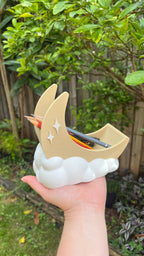 Luna Moon Desk Organizer: Makeup Brush Holder