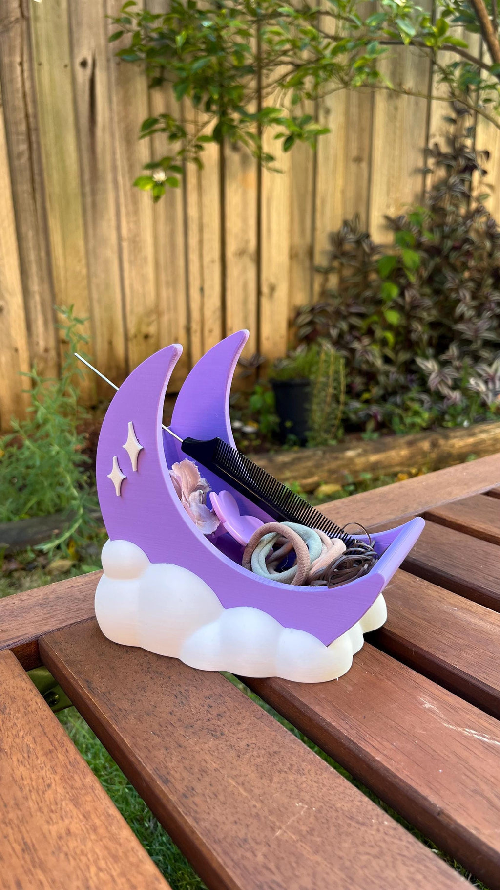 Luna Moon Desk Organizer: Makeup Brush Holder