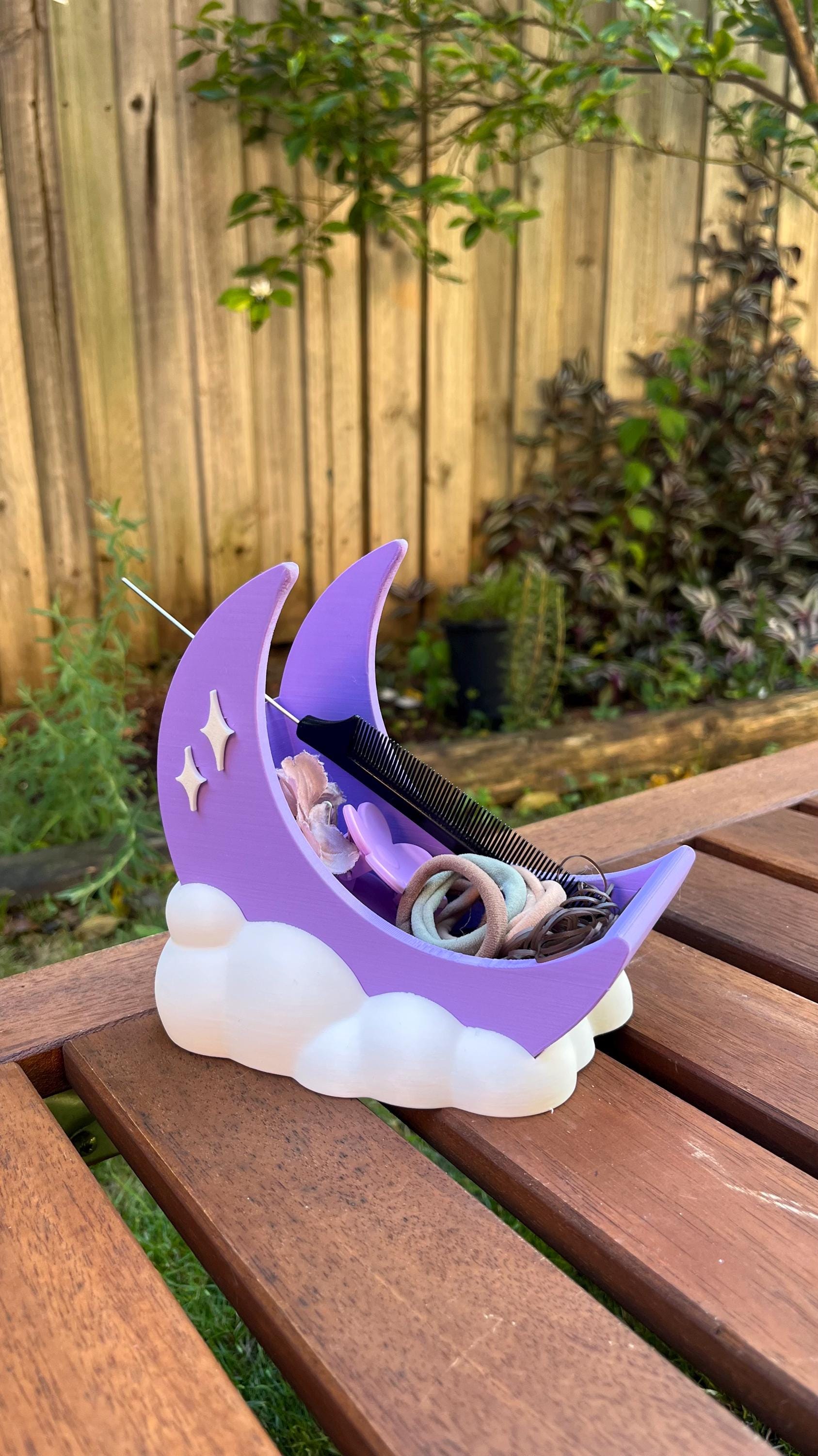 Luna Moon Desk Organizer: Makeup Brush Holder