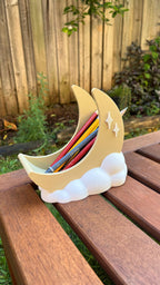 Luna Moon Desk Organizer: Makeup Brush Holder