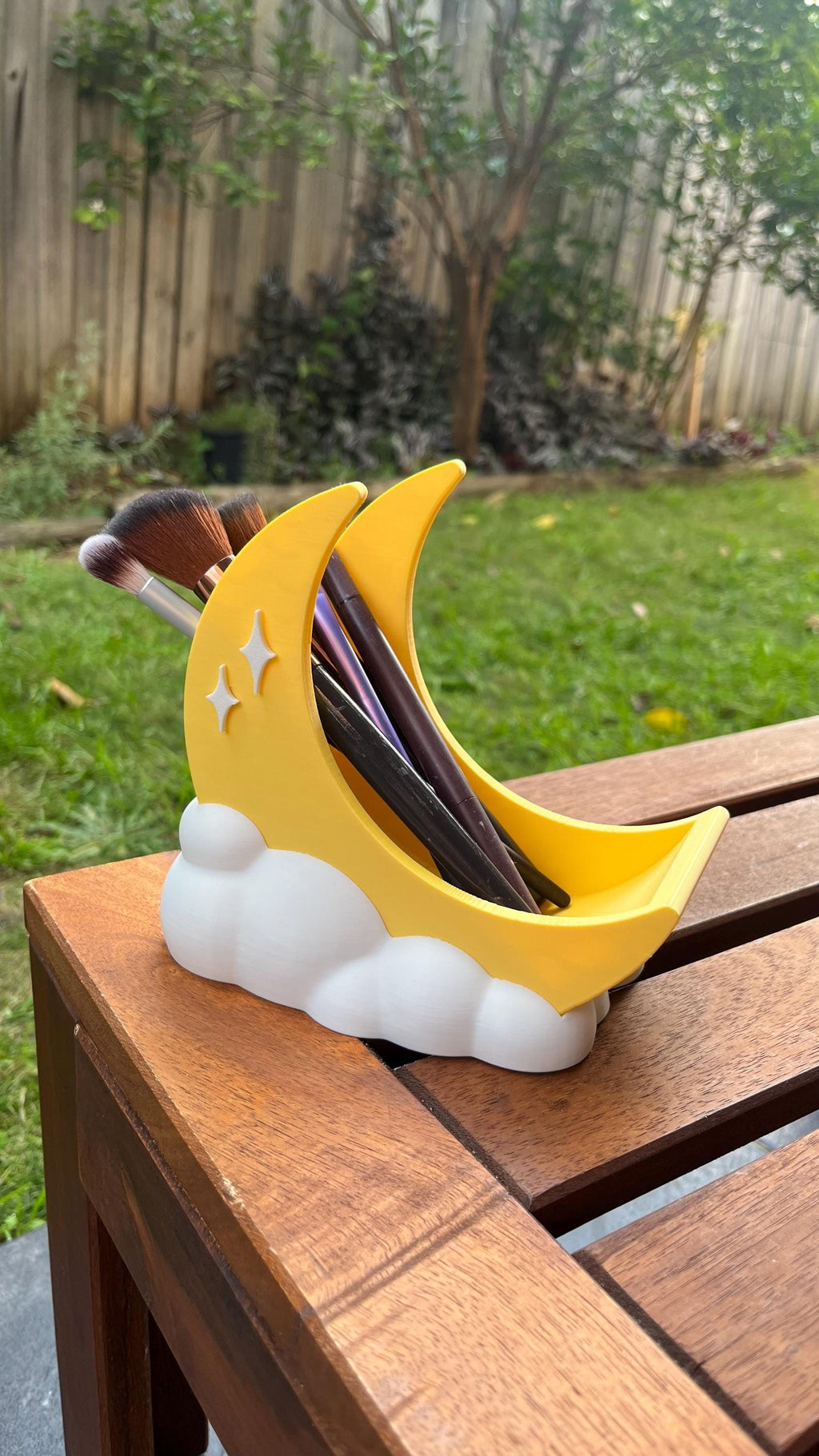 Luna Moon Desk Organizer: Makeup Brush Holder