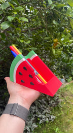 Watermelon Desk Organizer: Pen & Makeup Brush Holder