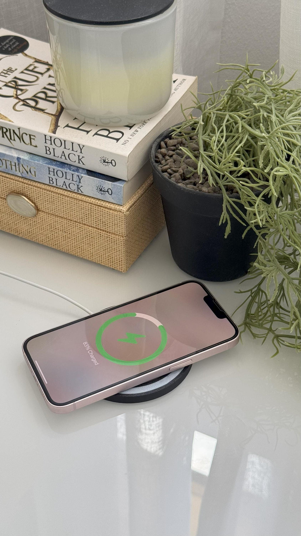 Magsafe Charger Decorative Cover - Coffee Mug - Bedside Table