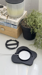 Magsafe Charger Decorative Cover - Egg Splat - Bedside Table