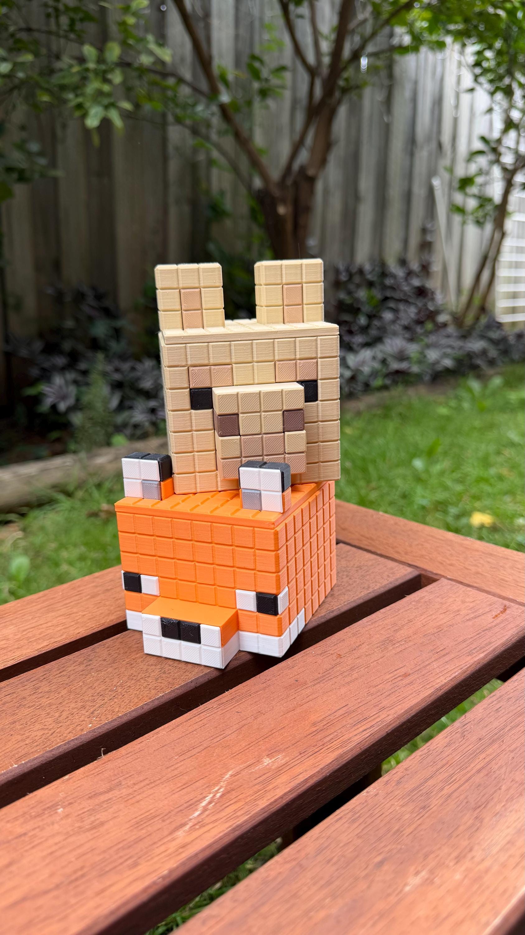 Minecraft Stationary Holders - Llama, Fox - Minecraft Movie Set | Retro Cozy Gaming | Kids videogame gift | Cute Office Table Decor