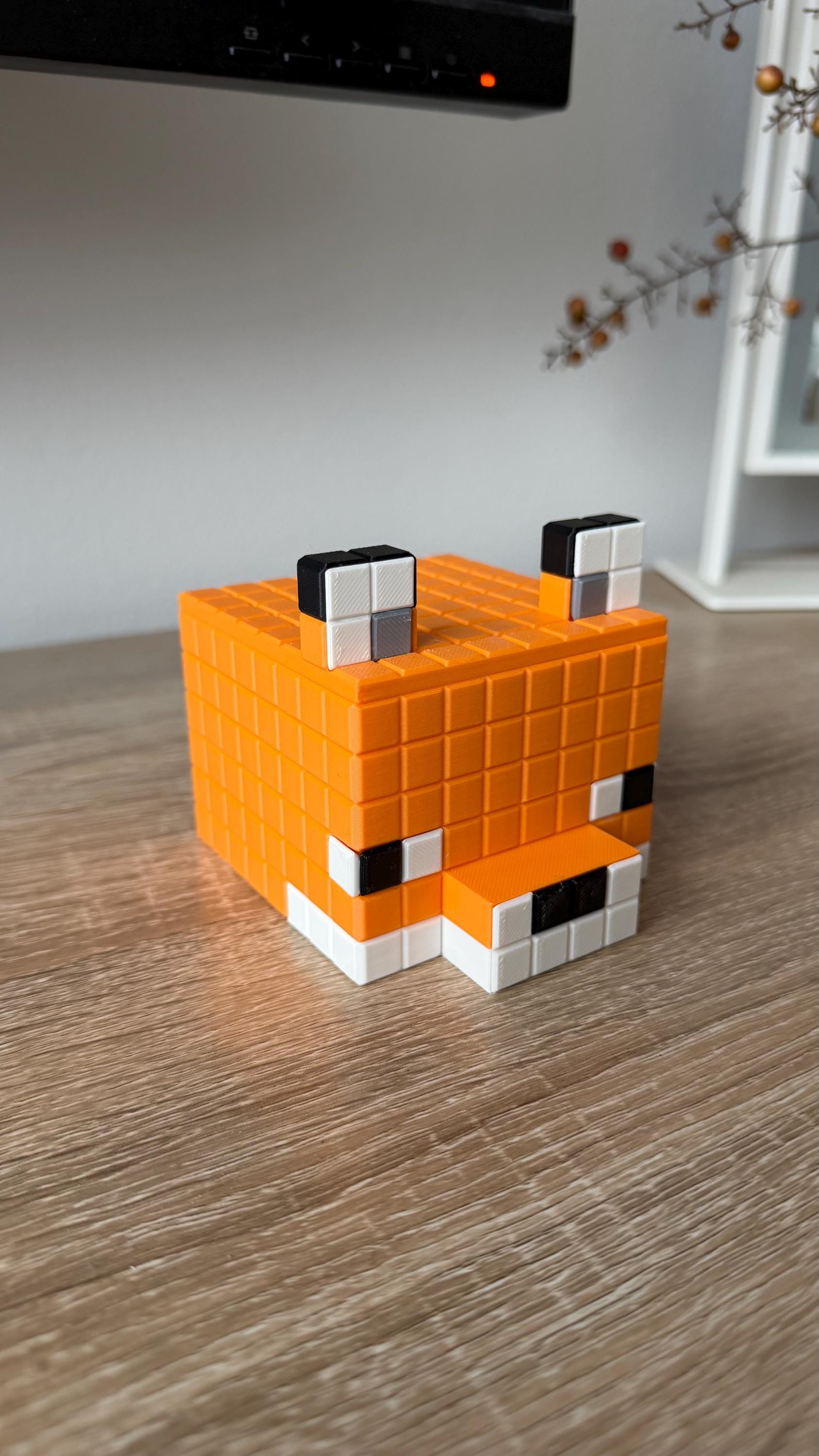 Minecraft Stationary Holders - Llama, Fox - Minecraft Movie Set | Retro Cozy Gaming | Kids videogame gift | Cute Office Table Decor