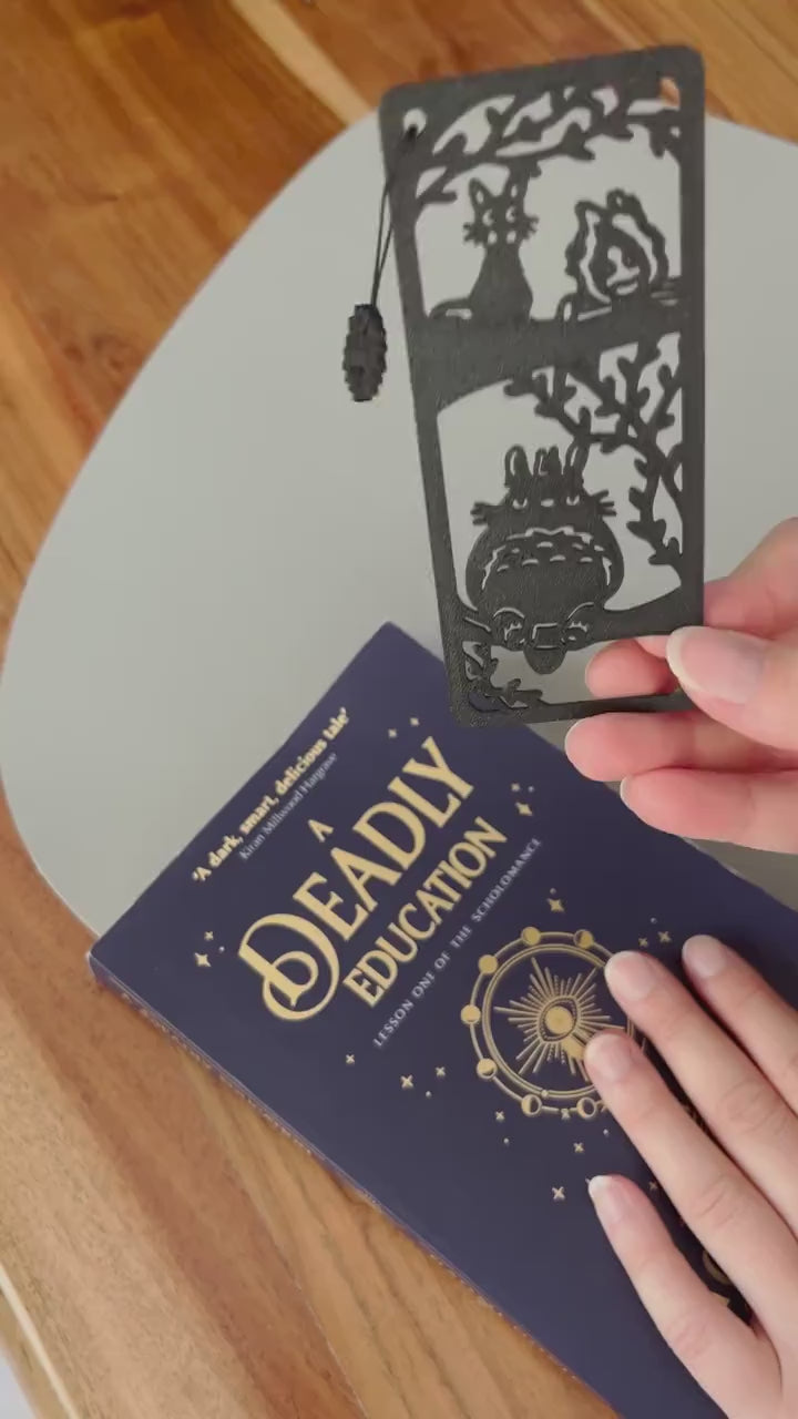 Studio Ghibli Bookmark with Charm - Totoro Kiki Spirited Away